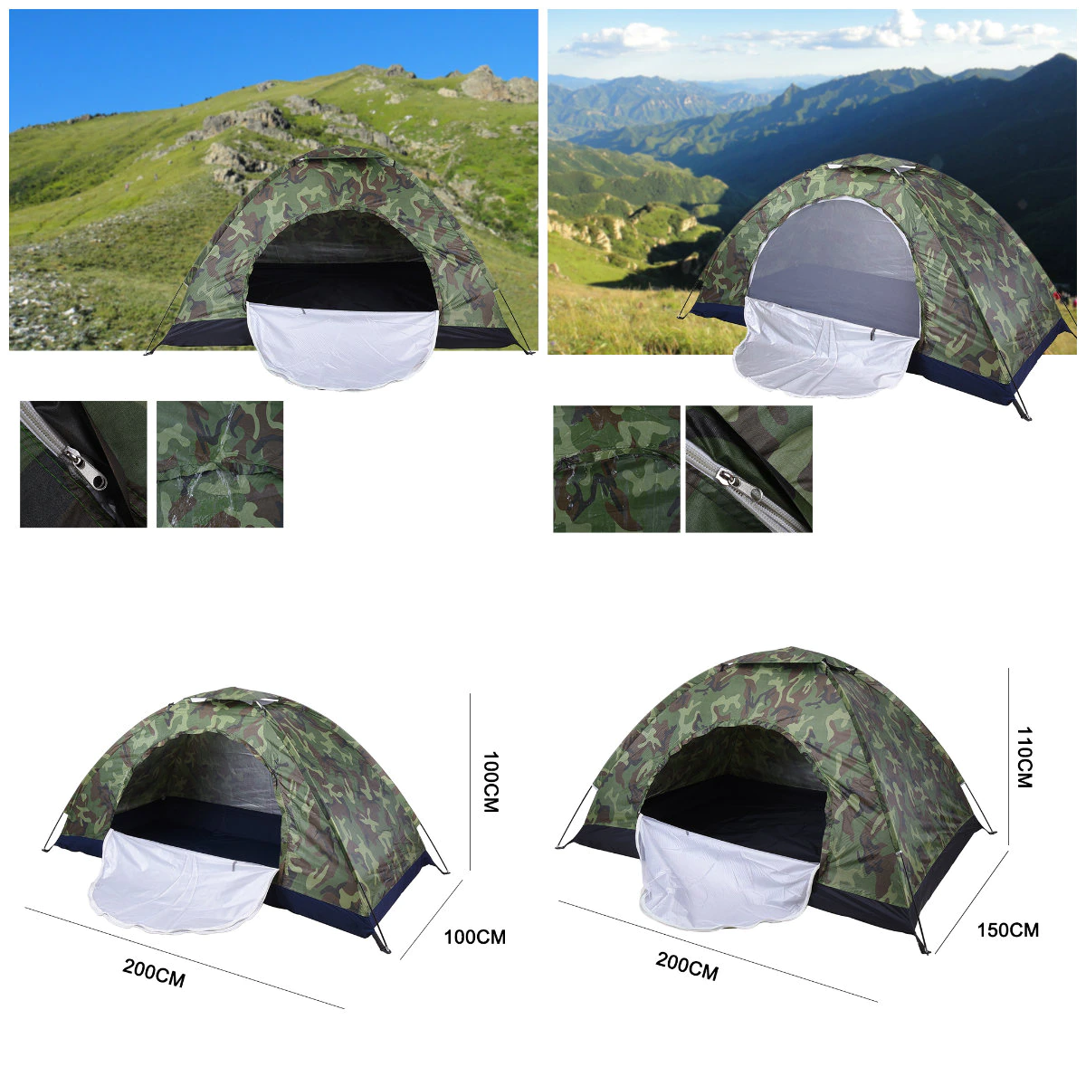 Cheap Goat Tents Oxford Cloth 210D Tent Outdoor Awnings Tarp Waterproof Camping Tents Accessories Single Layer Canopy Tent 200 X100 X100cm   